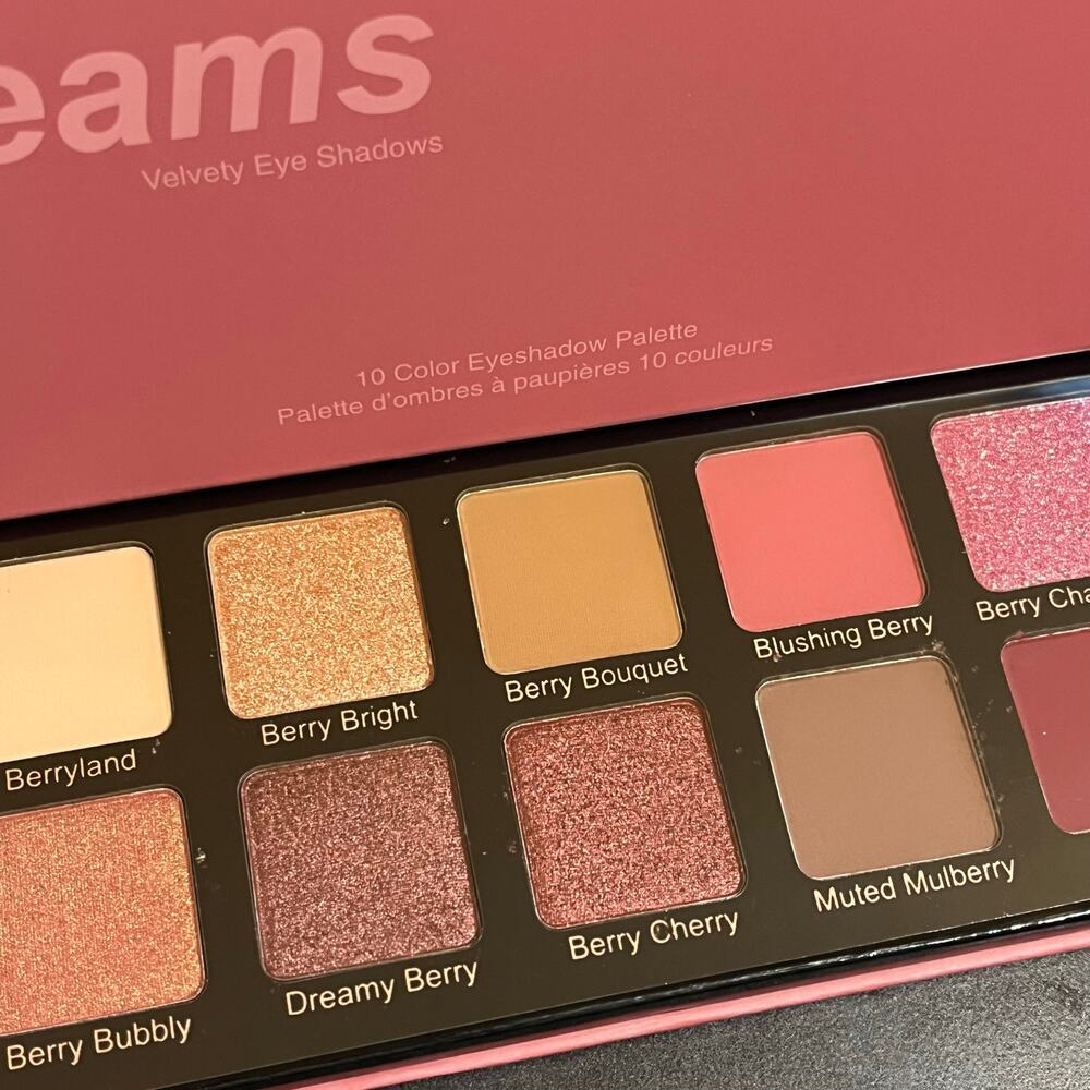 Violet Voss Berries N Cream Dreams Eyeshadow Palette 10 Shades New Sealed